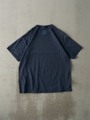 Vintage Y2K Navy Blue "I'm Not Aging. I'm Increasing In Value" Slogan Tee (M)