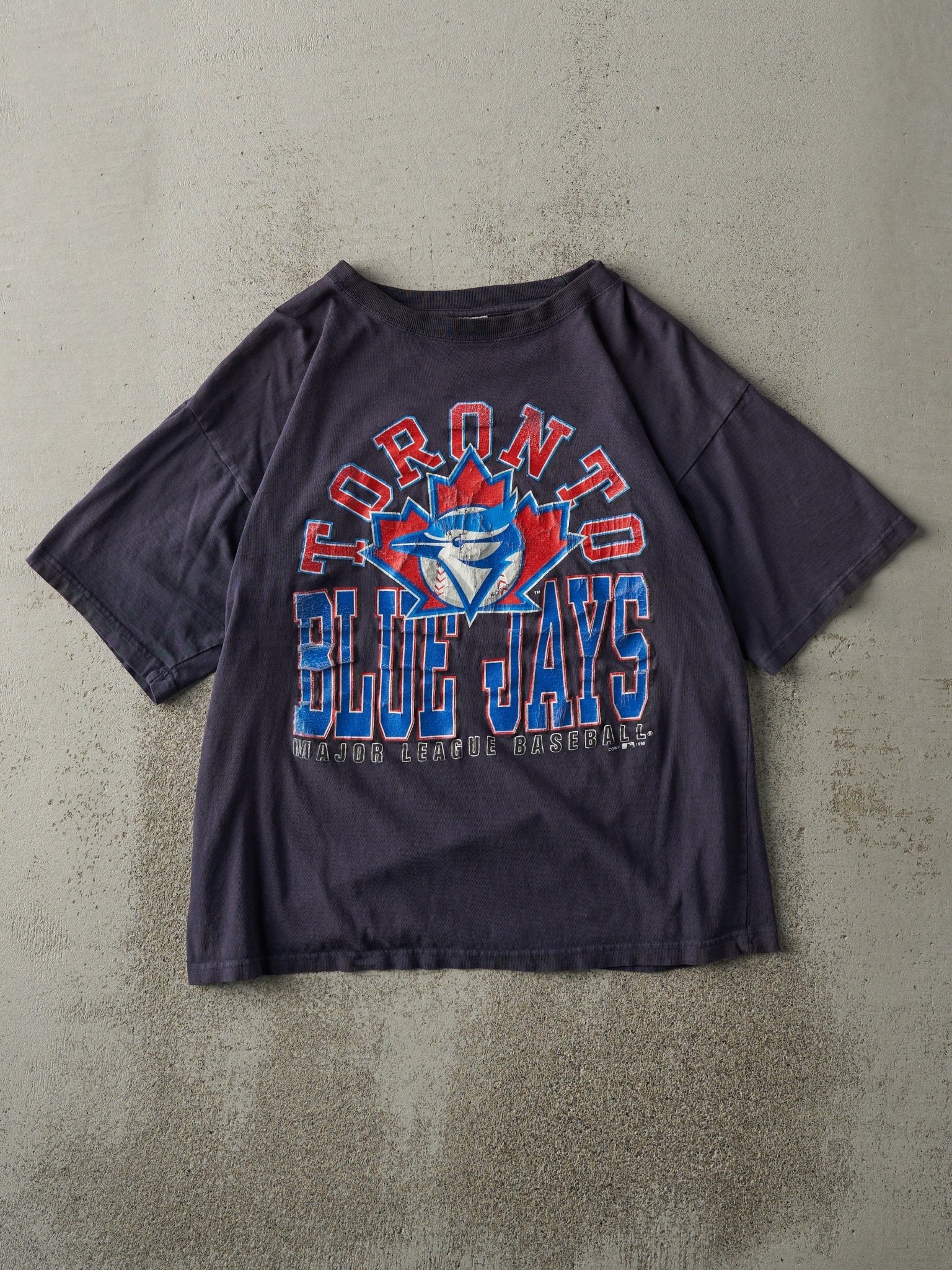 Vintage 98' Navy Blue Toronto Blue Jays Boxy Tee (M)