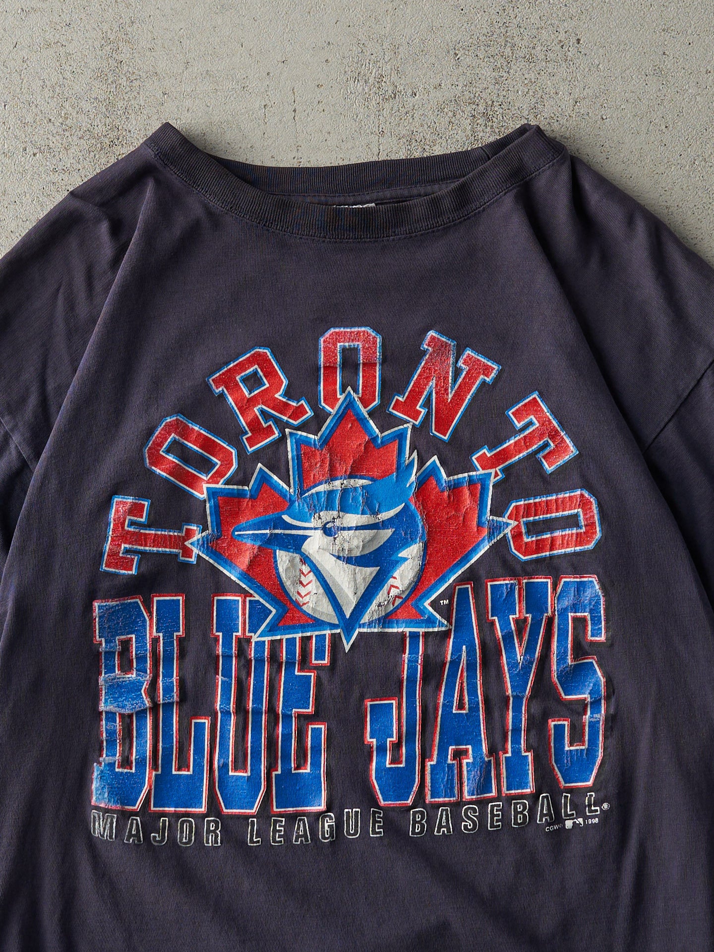 Vintage 98' Navy Blue Toronto Blue Jays Boxy Tee (M)