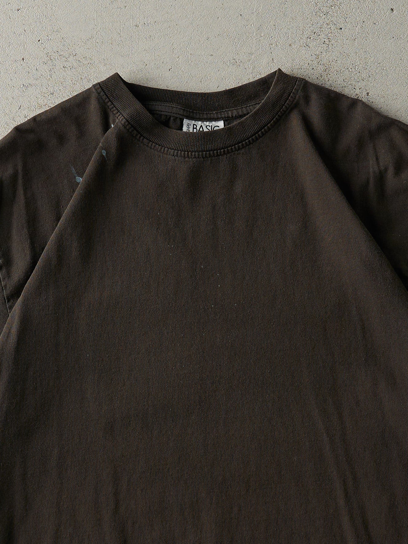 Vintage Y2K Faded Black Blank Tee (L)