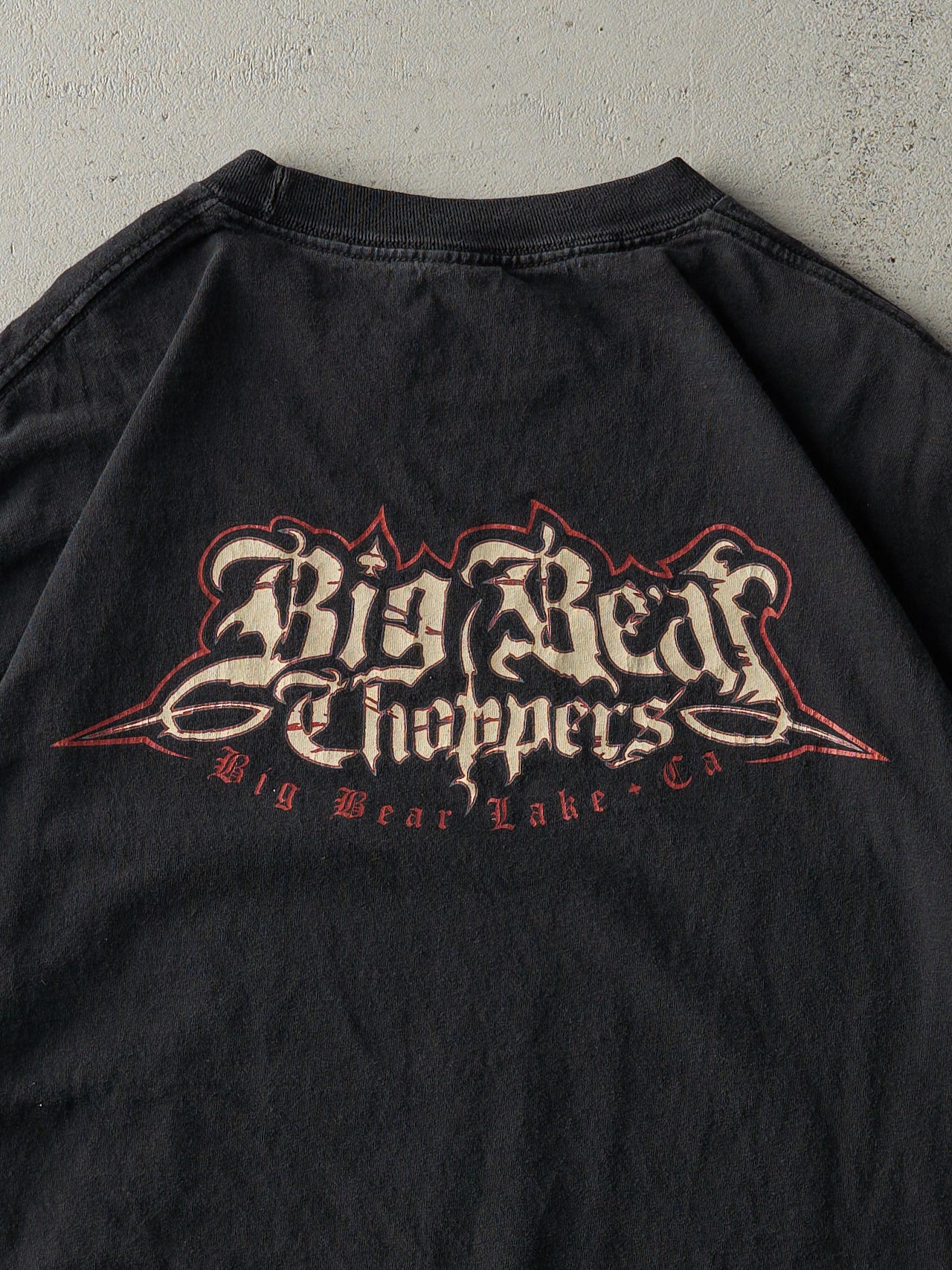 Vintage Y2K Black Big Bear Choppers Tee (L)