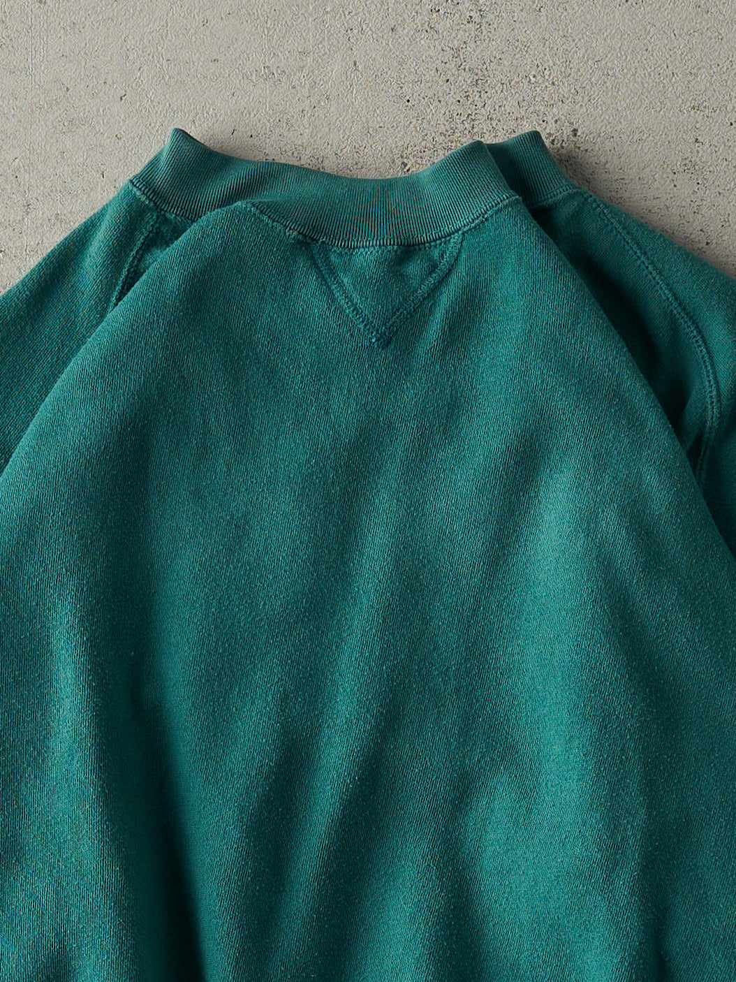 Vintage 80s Green Blank Boxy Crewneck (M)