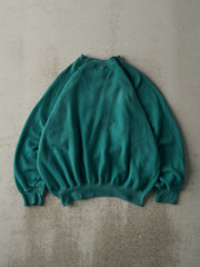 Vintage 80s Green Blank Boxy Crewneck (M)