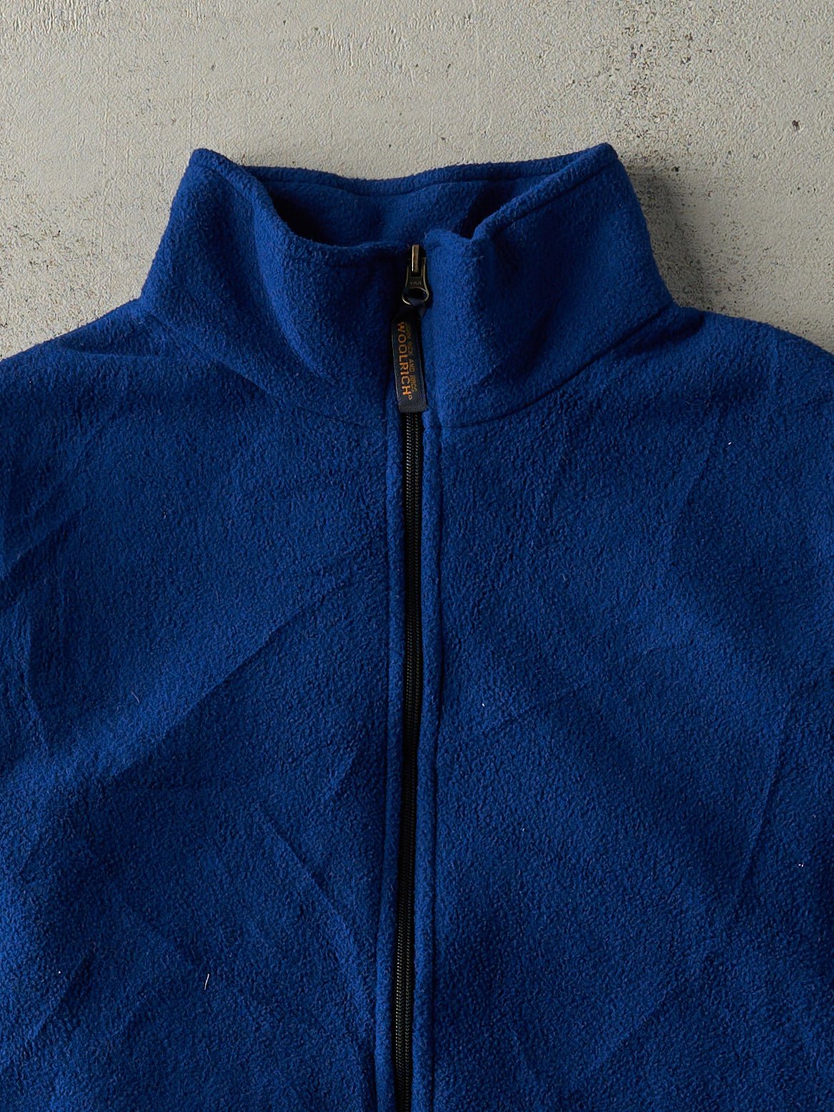 Vintage 90s Royal Blue Woolrich Fleece Vest (M)