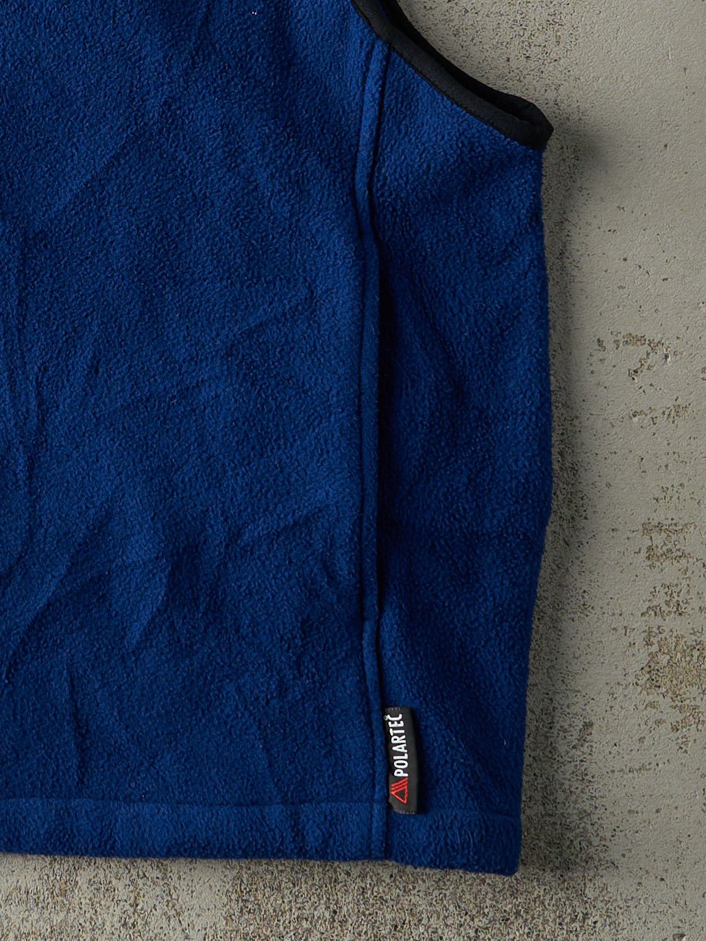 Vintage 90s Royal Blue Woolrich Fleece Vest (M)
