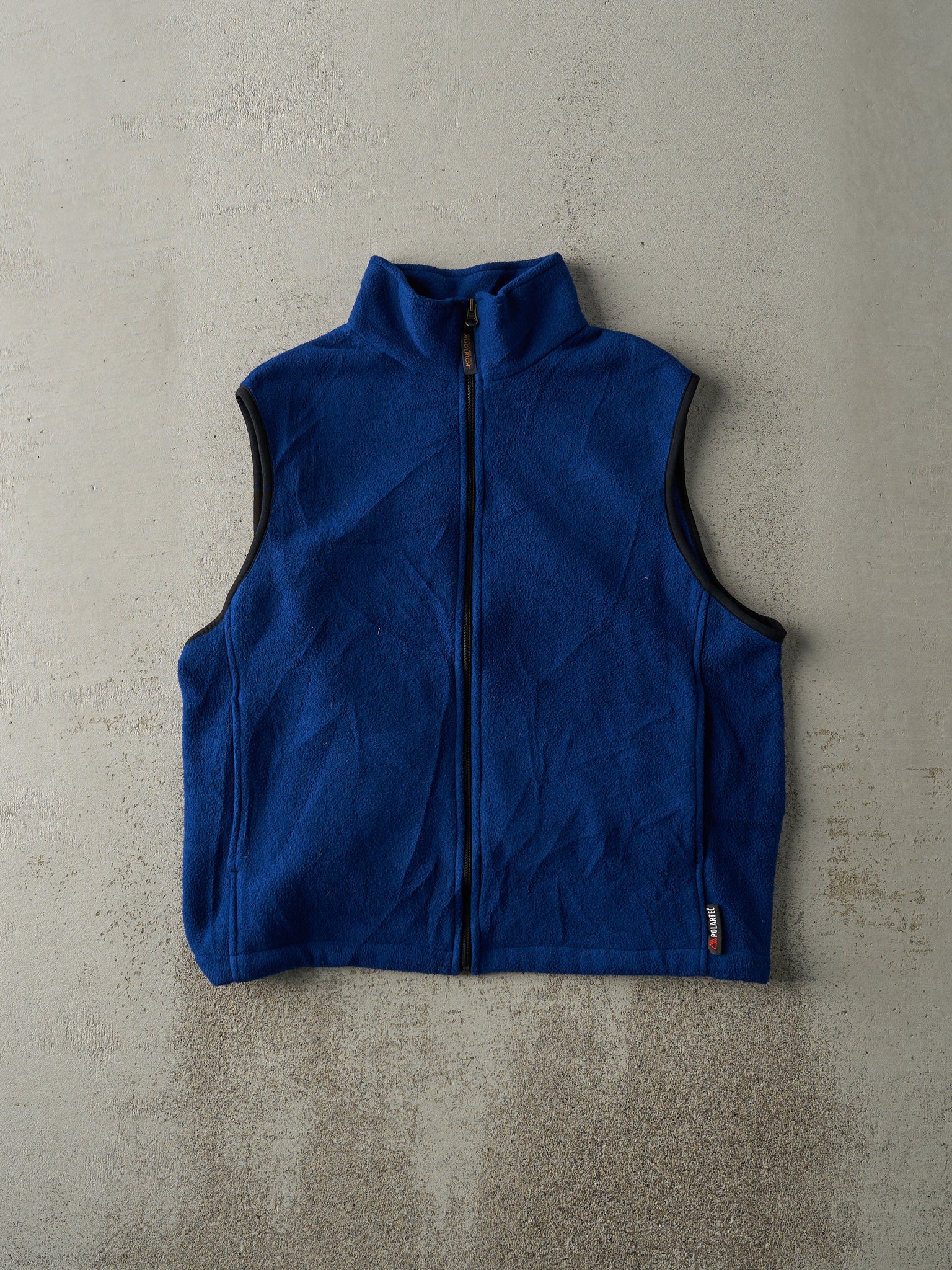 Vintage 90s Royal Blue Woolrich Fleece Vest (M)