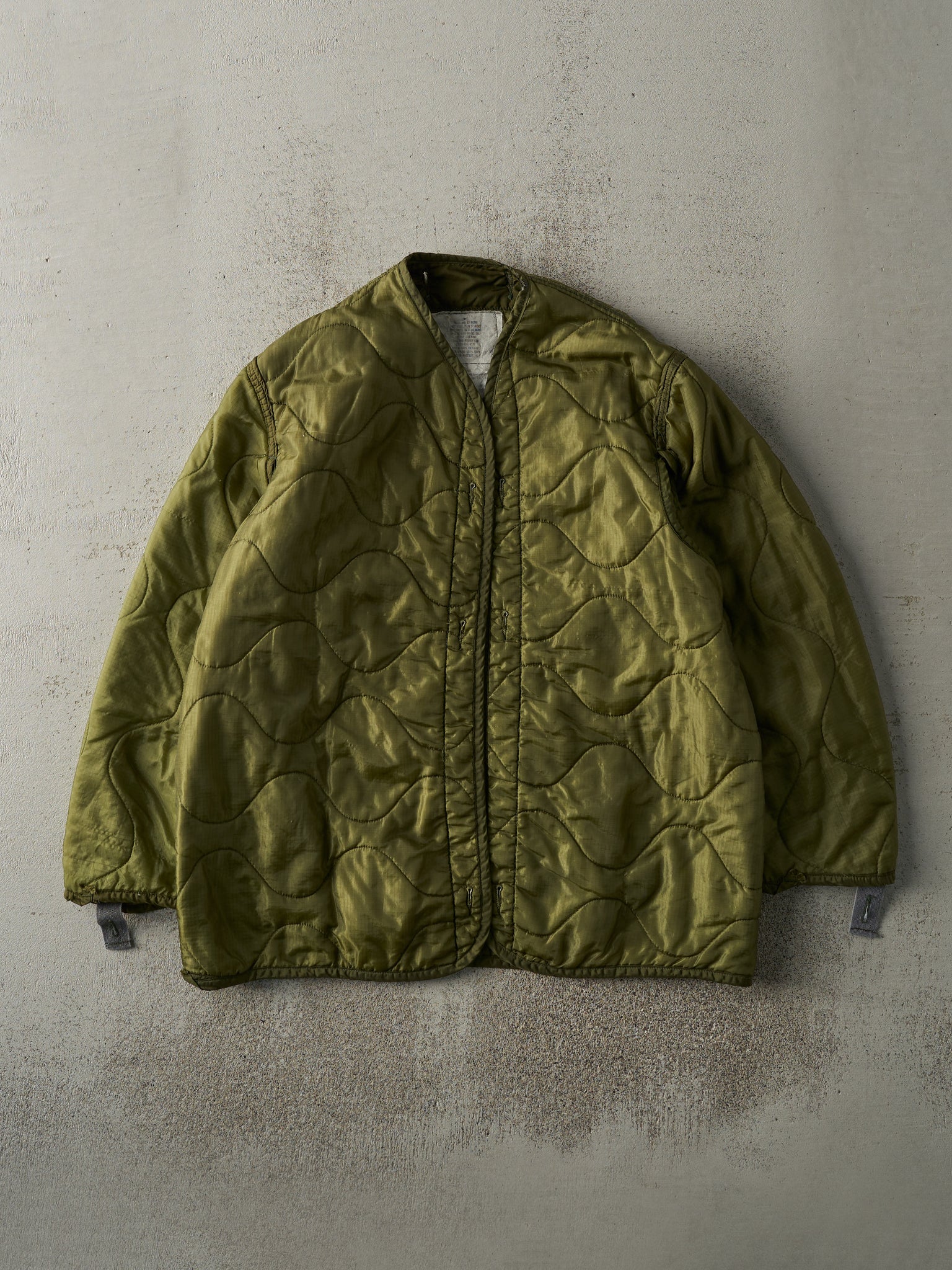 Vintage 90s Green Army Liner Jacket (S/M)