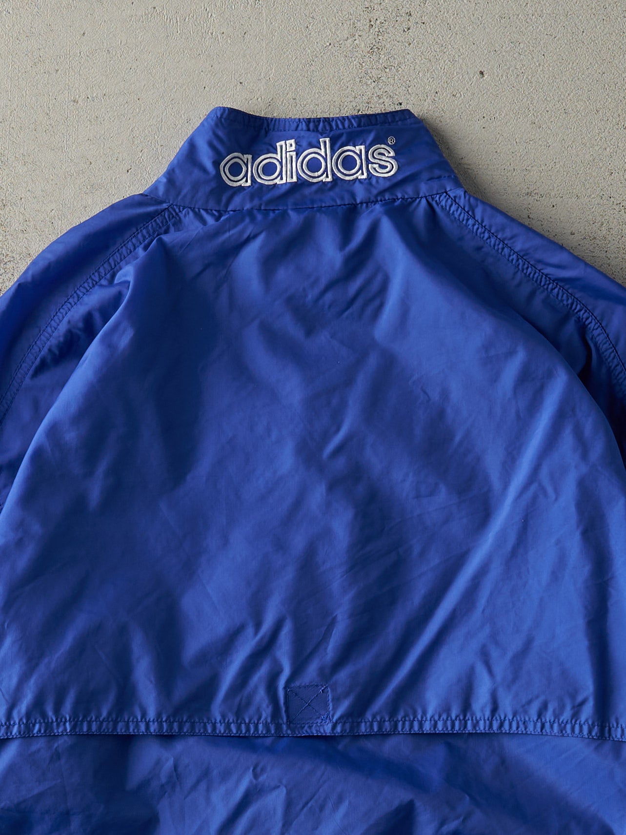 Vintage 90s Blue & White Adidas Windbreaker Jacket (M/L)