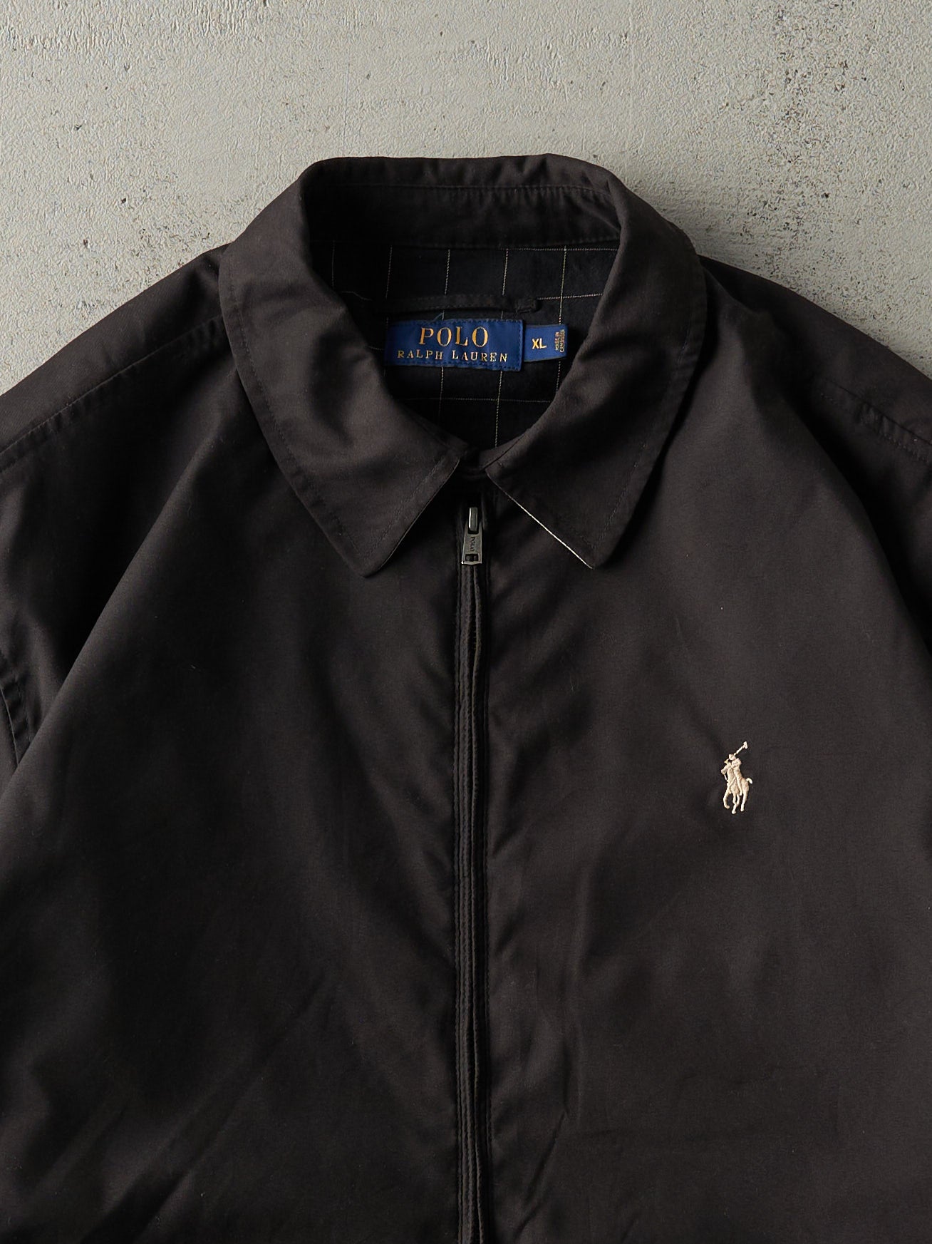 Vintage Y2K Black Polo Ralph Lauren Lightweight Jacket (L)