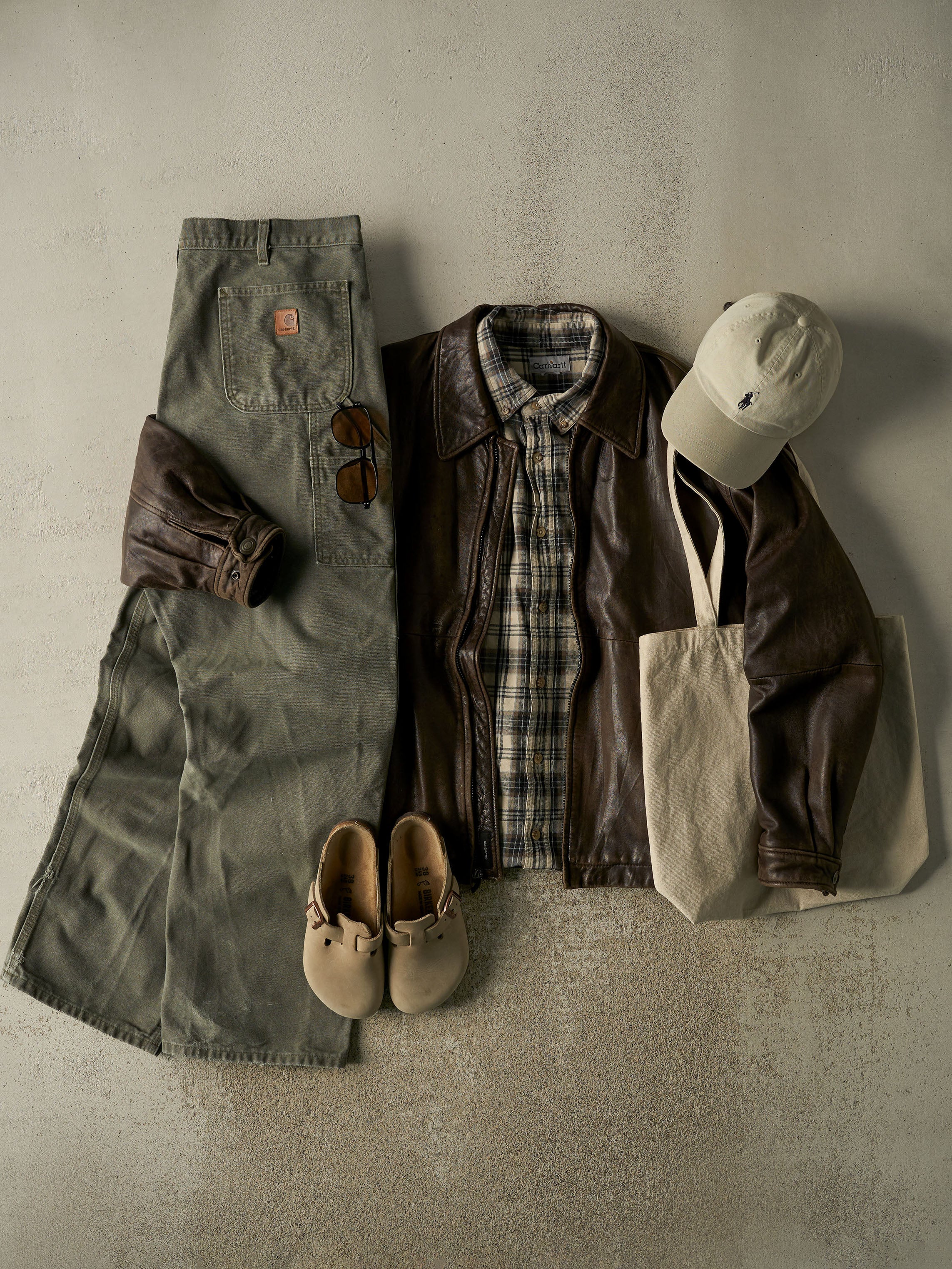 Vintage Y2K Green Carhartt Carpenter Pants (37x33)
