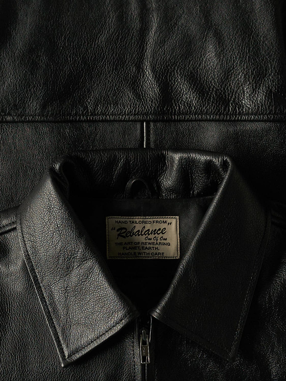 Everyday Boxy Leather Jacket - Solid Black