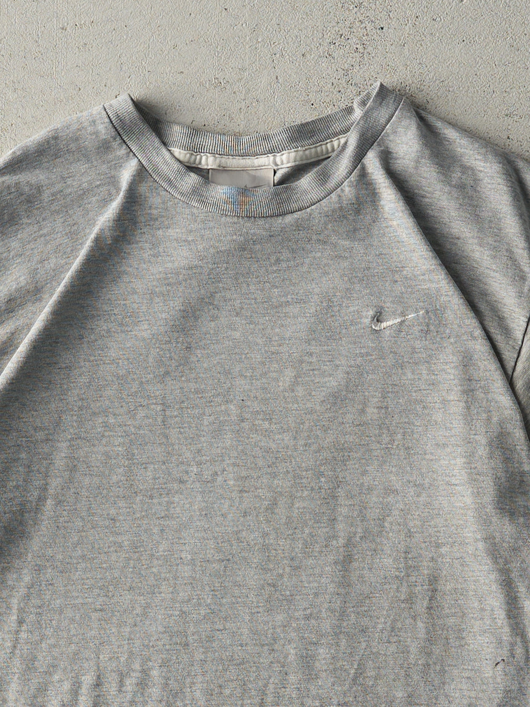Vintage Y2K Grey Embroidered Nike Tee (S)