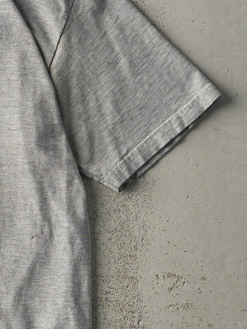 Vintage Y2K Grey Embroidered Nike Tee (S)
