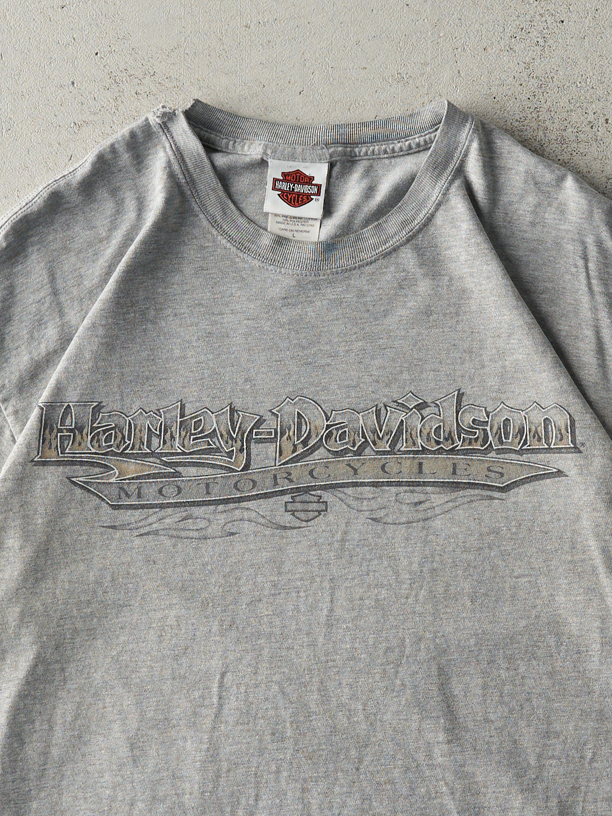 Vintage 04' Grey Avon Ohio Harley Davidson Tee (M)