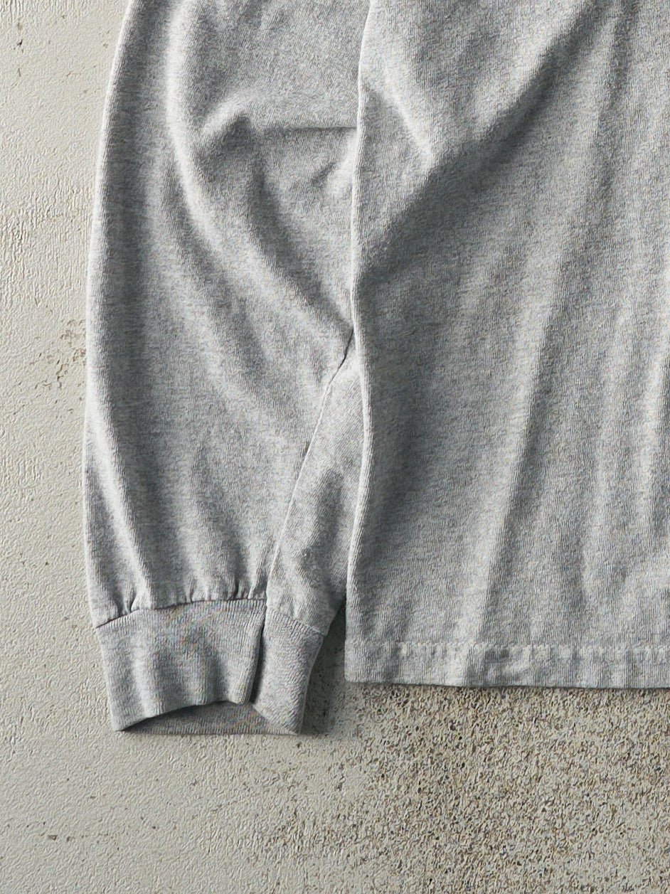 Vintage Y2K Grey Duke University Basketball Long Sleeve (M)