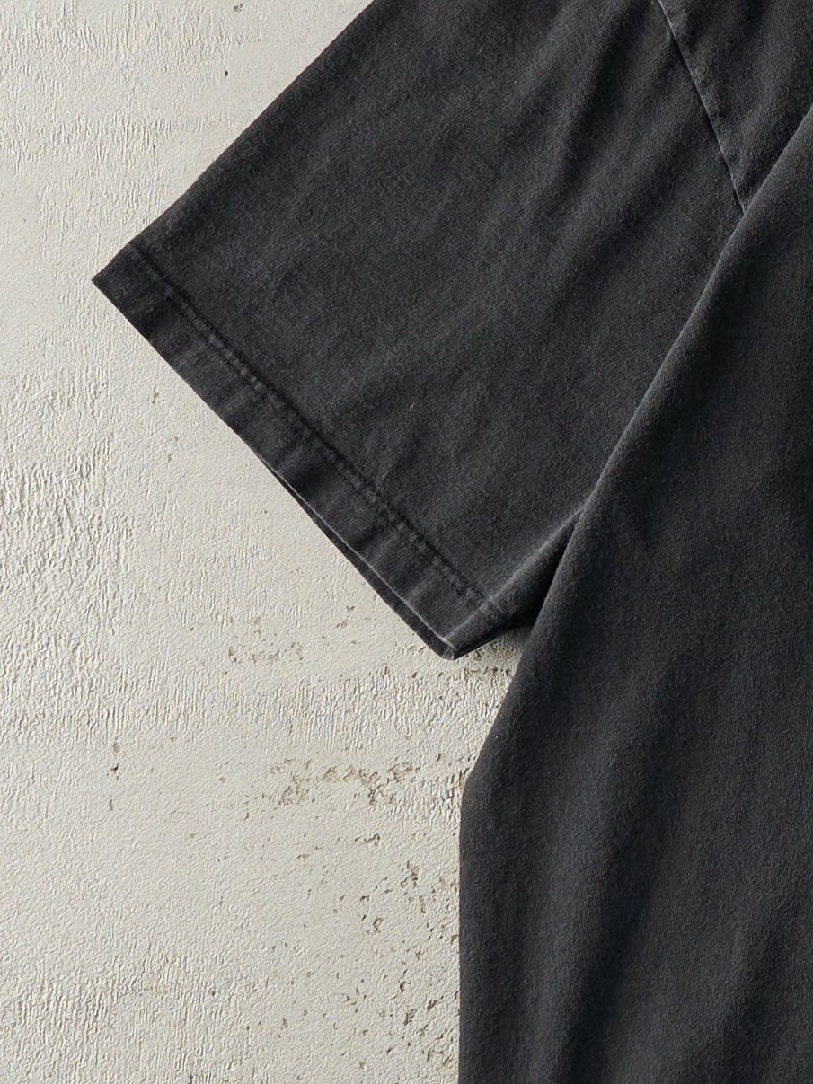Vintage 90s Black Blank Tee (M/L)