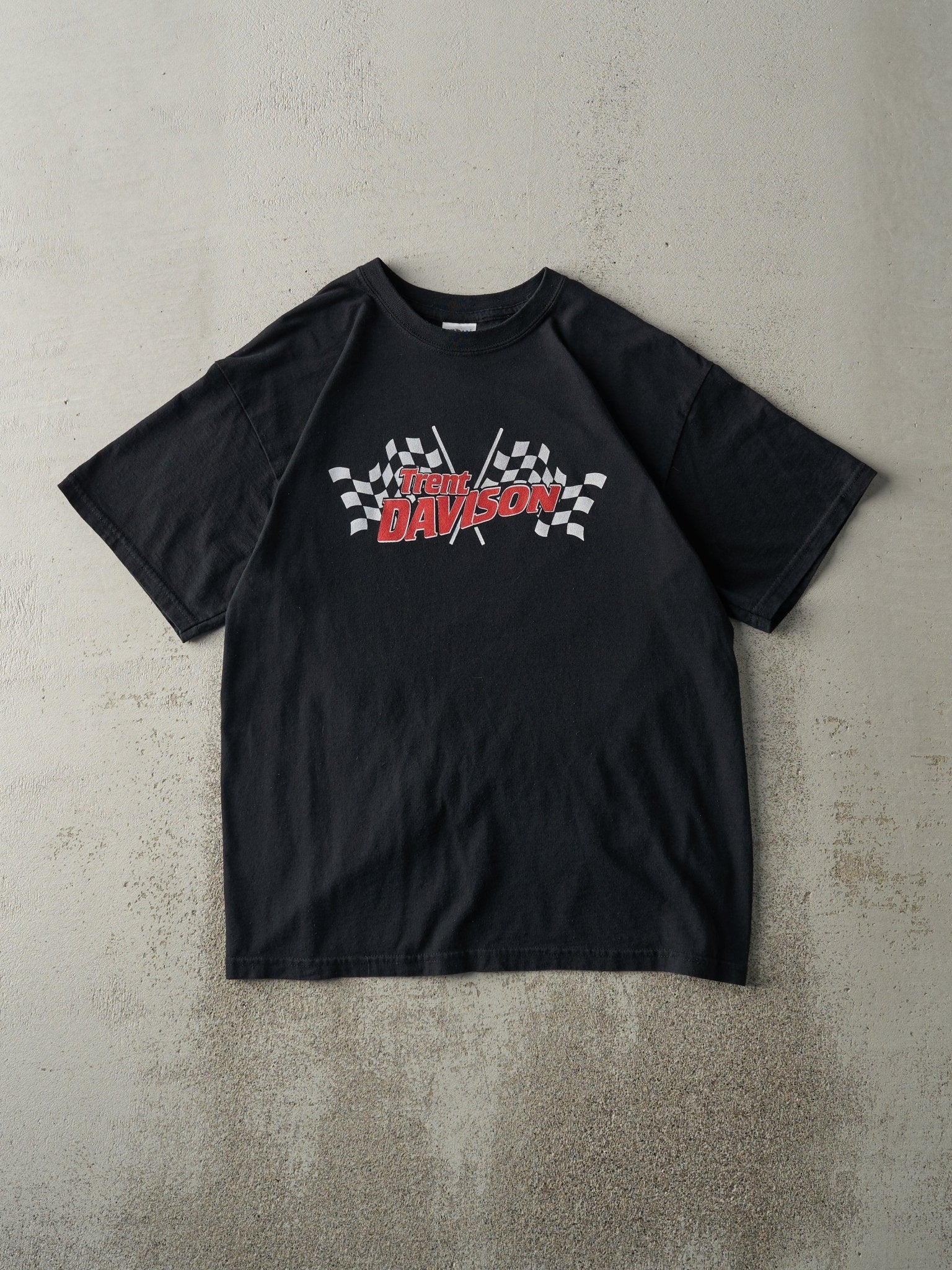 Vintage Y2K Black Trent Davison Racing Tee (M)