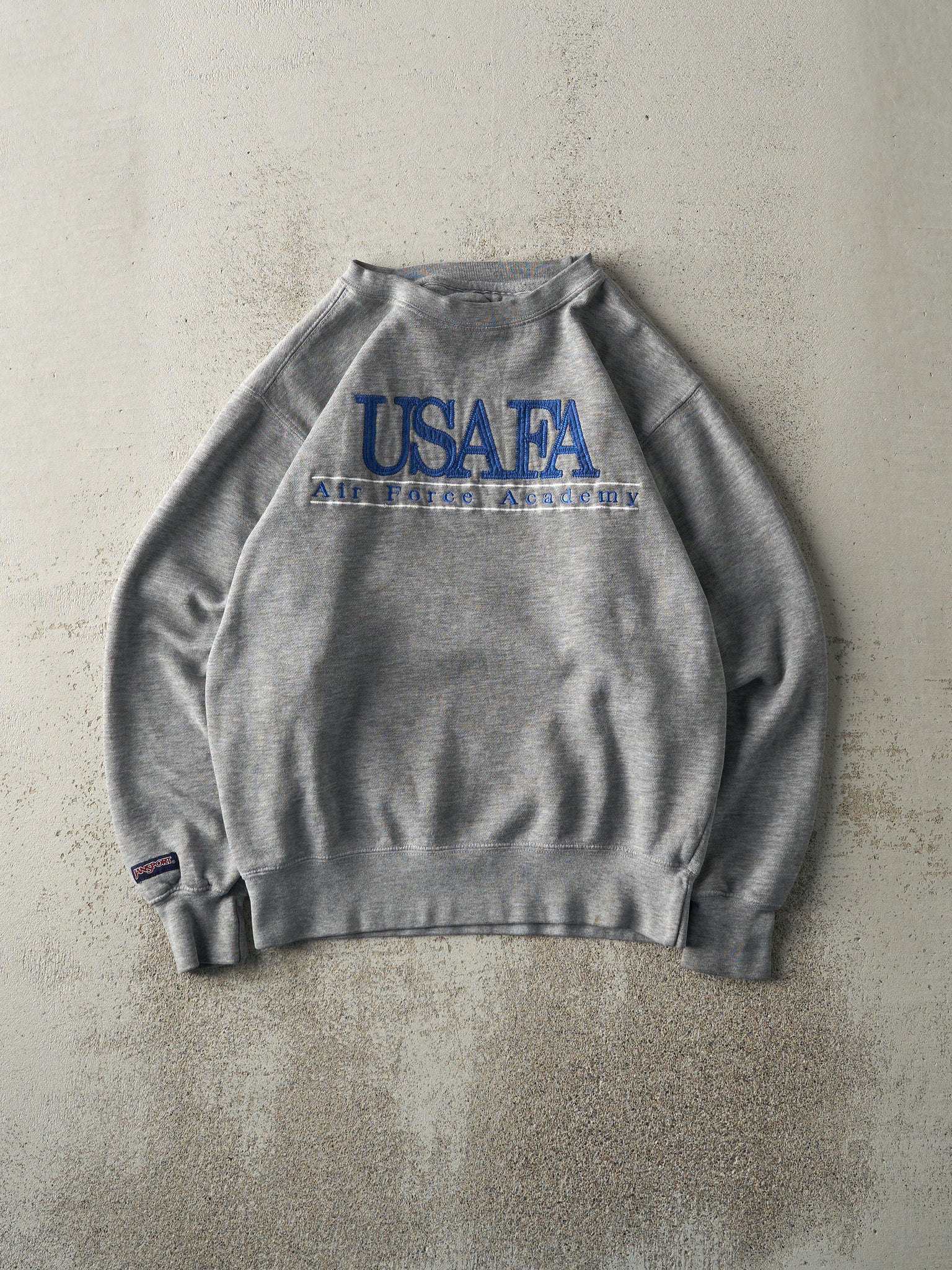 Vintage Y2K Grey USAFA US Air Force Academy Crewneck (S)