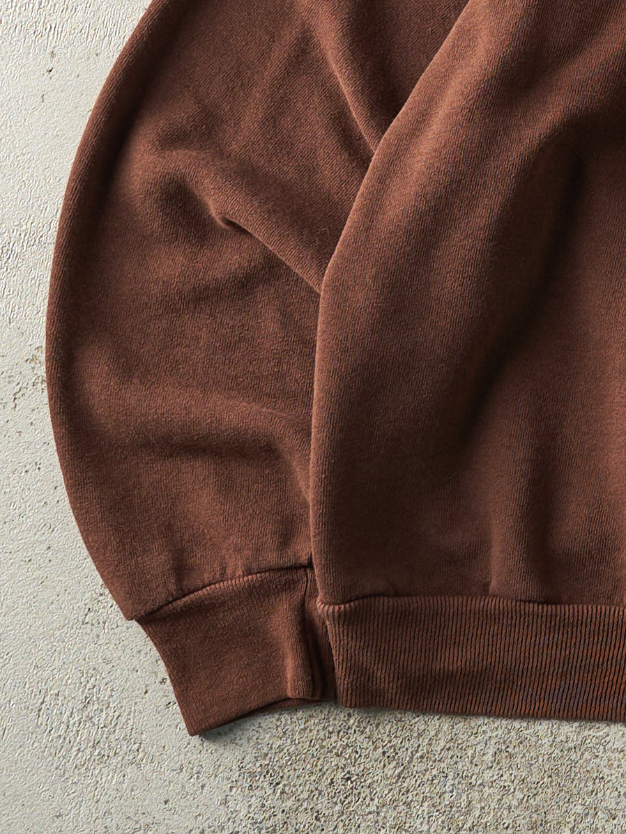 Vintage 90s Brown Blank Crewneck (L)