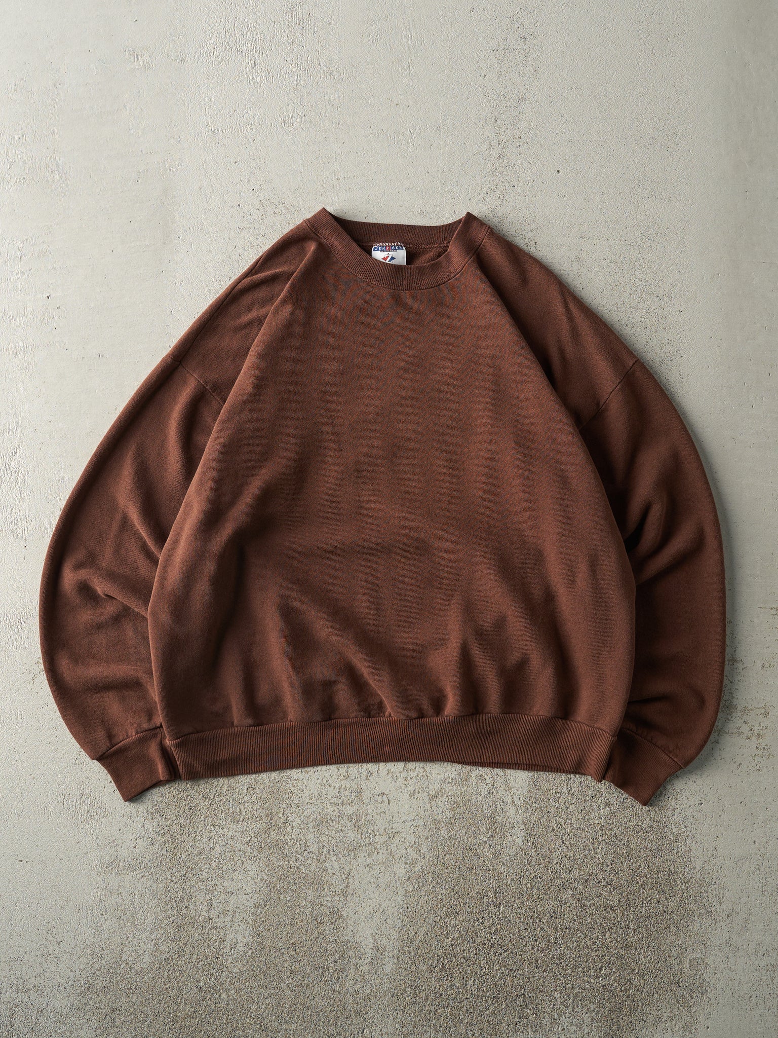 Vintage 90s Brown Blank Crewneck (L)