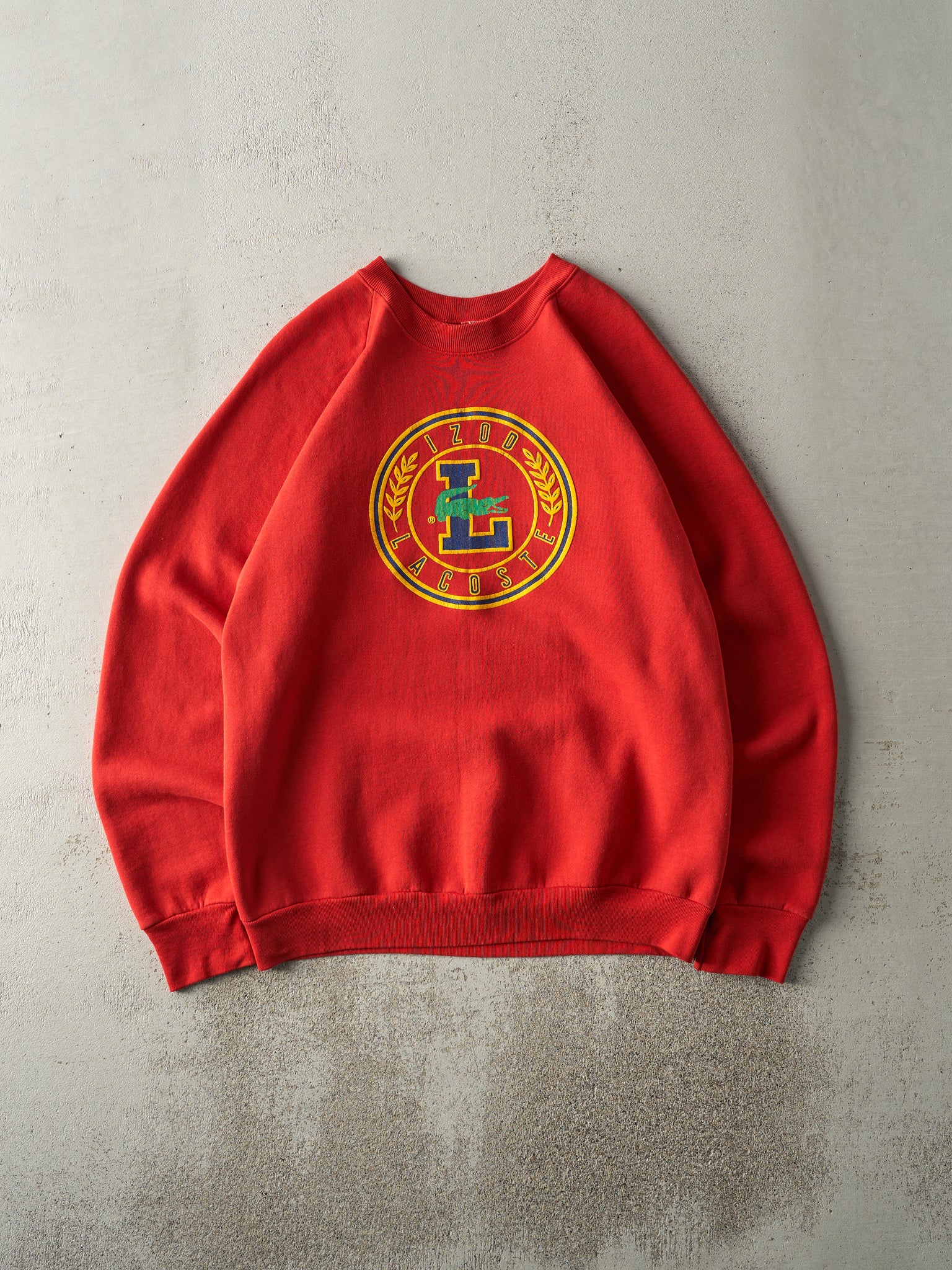 Vintage 80s Red Izod Lacoste Crewneck (M)