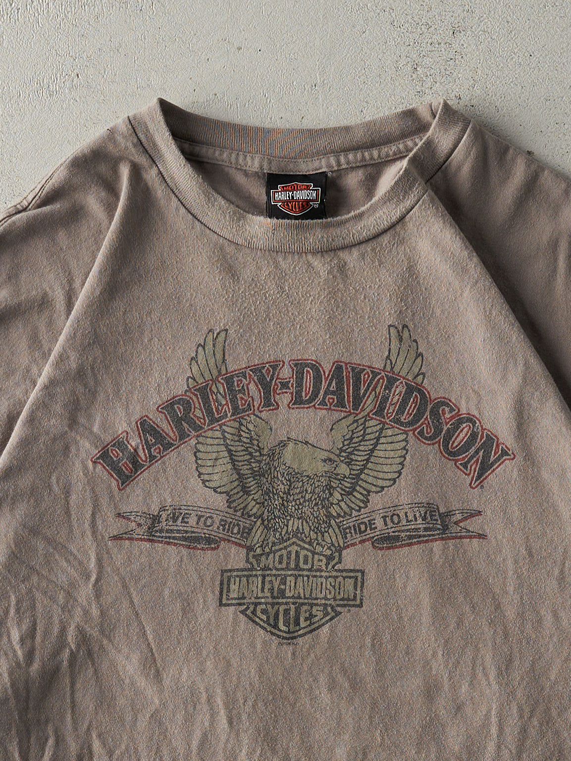 Vintage 08' Charcoal Grey Michigan Harley Davidson Tee (XL/XXL)