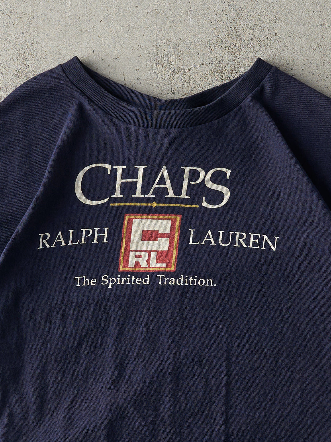 Vintage Y2K Navy Blue Chaps Ralph Lauren Tee (L)