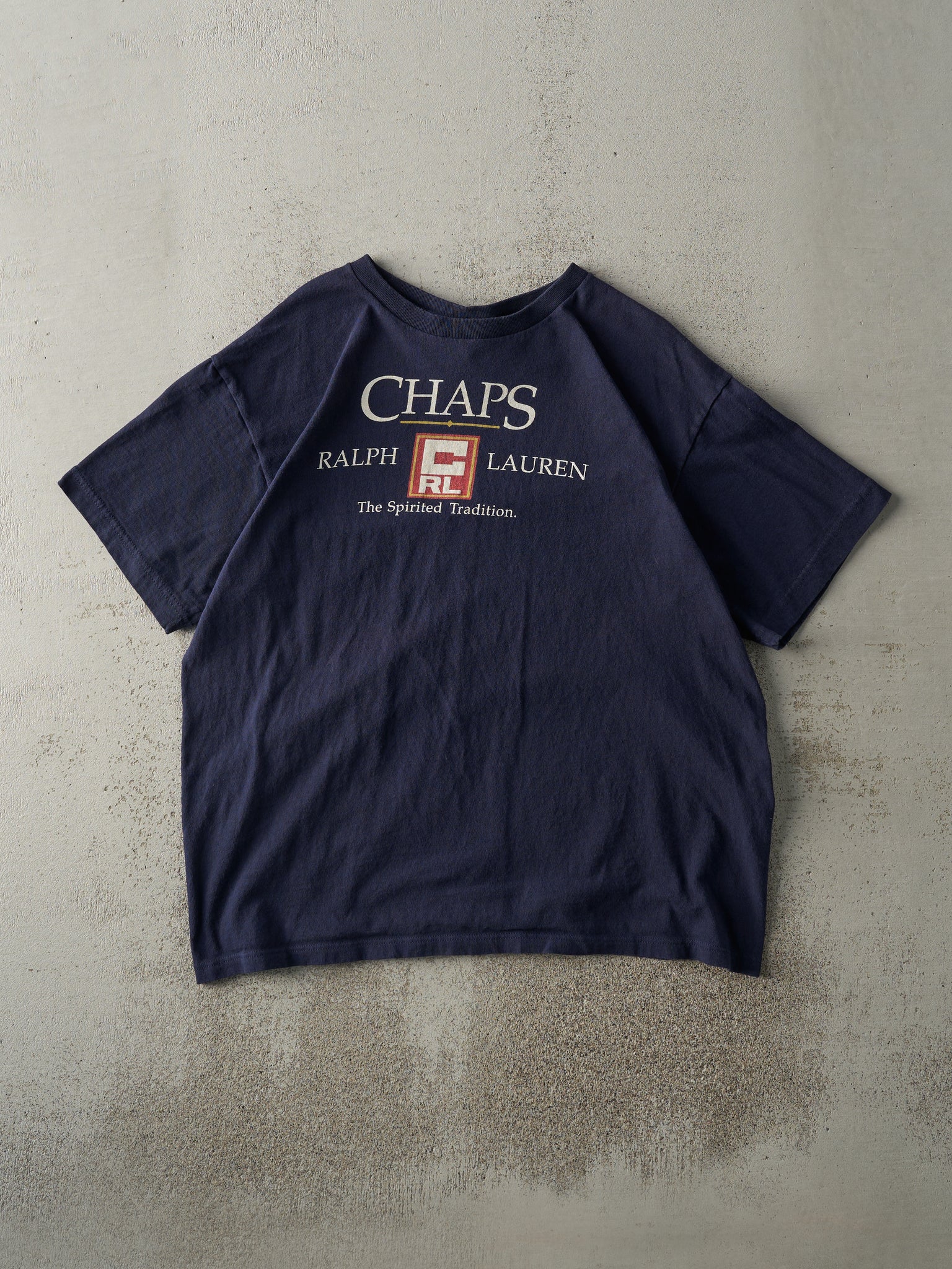 Vintage Y2K Navy Blue Chaps Ralph Lauren Tee (L)