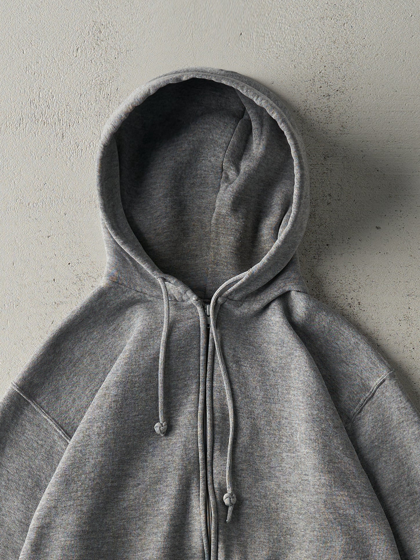 Vintage 90s Grey Russell Athletic Zip Up Hoodie (M) – Rebalance
