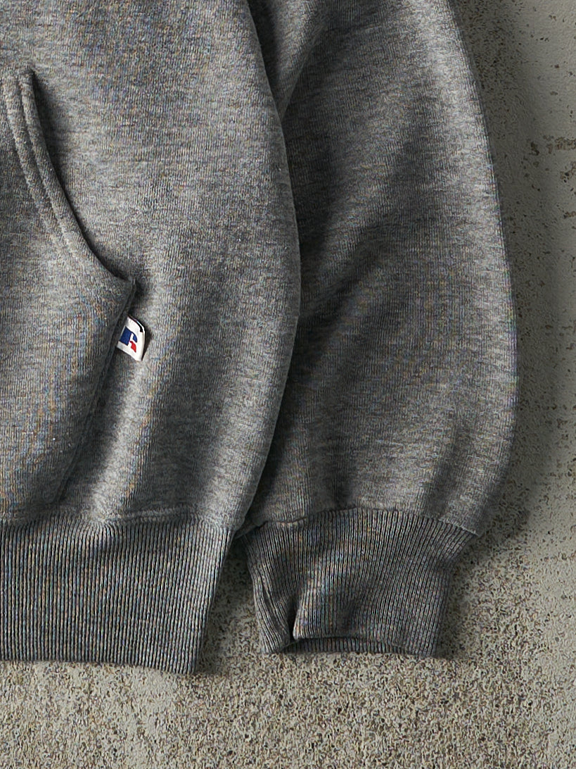 Vintage 90s Grey Russell Athletic Zip Up Hoodie (M)