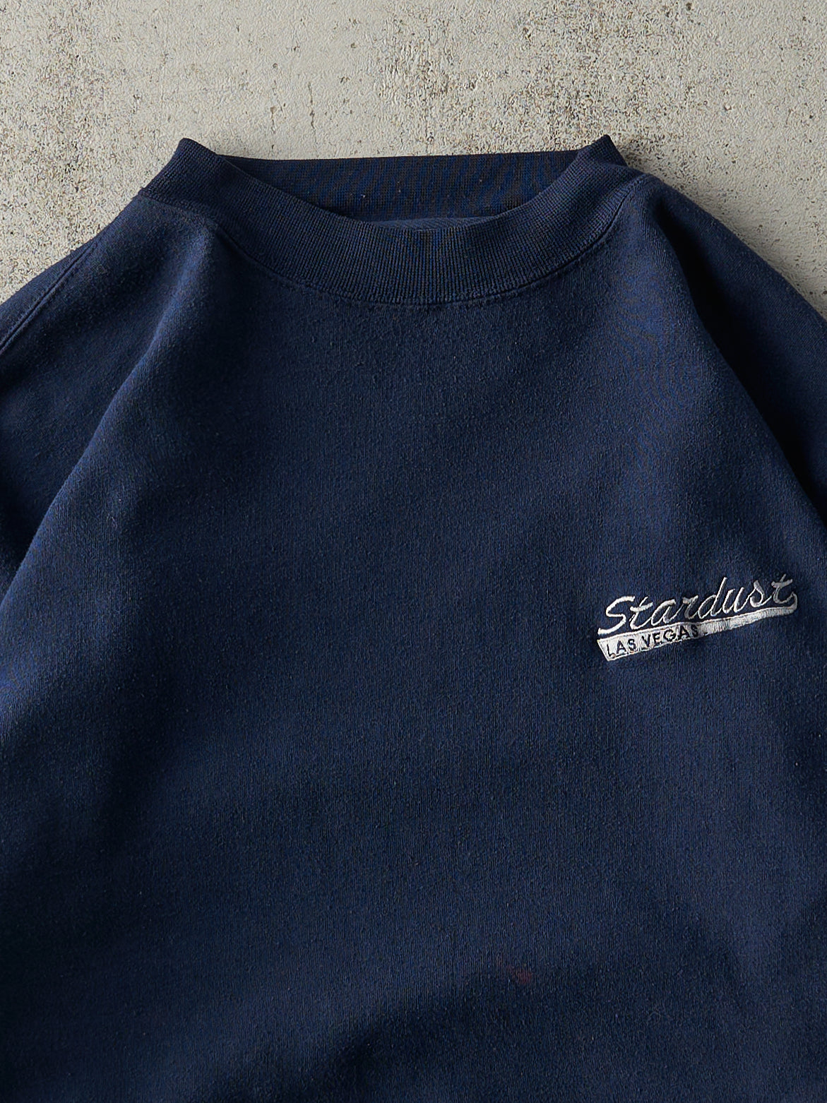 Vintage Y2K Navy Blue Stardust Las Vegas Crewneck (L/XL)