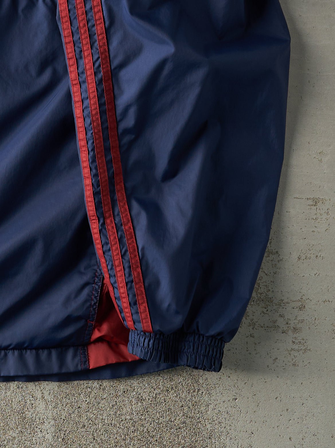 Vintage Y2K Navy Blue & Burgundy Adidas Embroidered Track Jacket