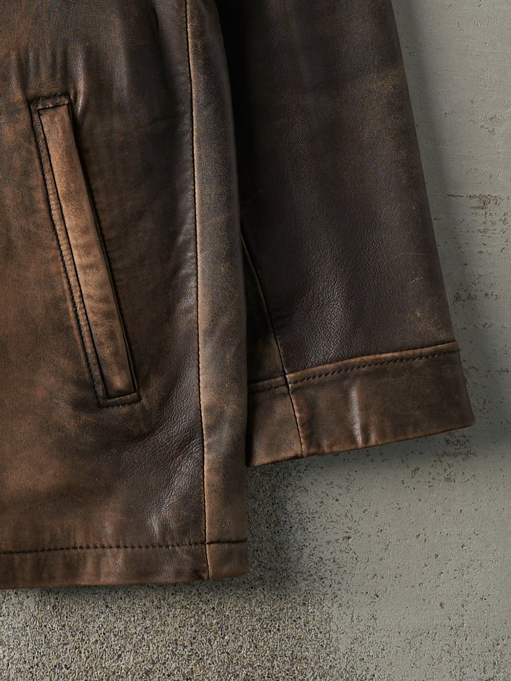 Vintage Y2K Brown Danier Leather Trench Jacket (M/L)