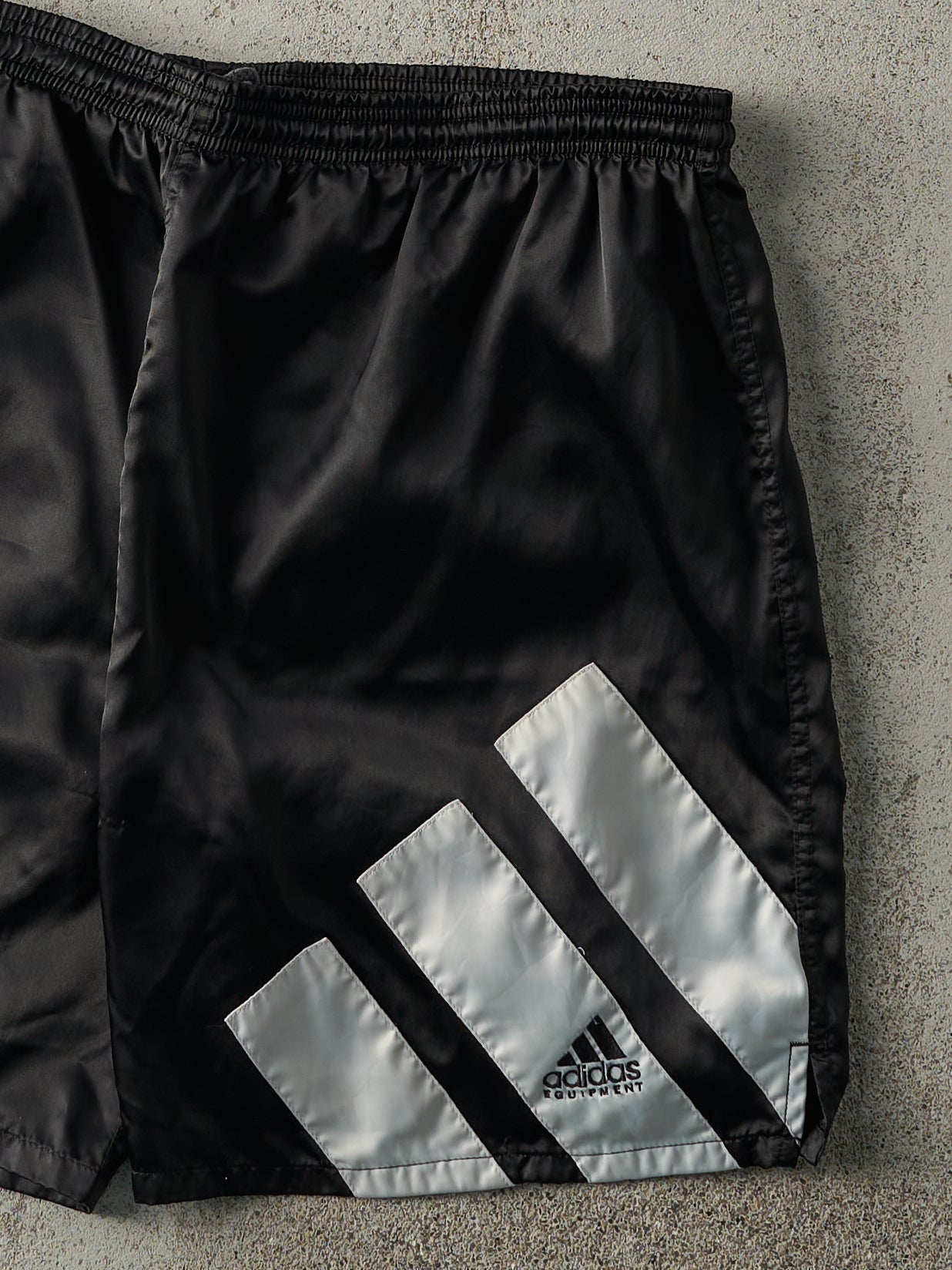 Vintage 90s Black Adidas Track Shorts (35x6)