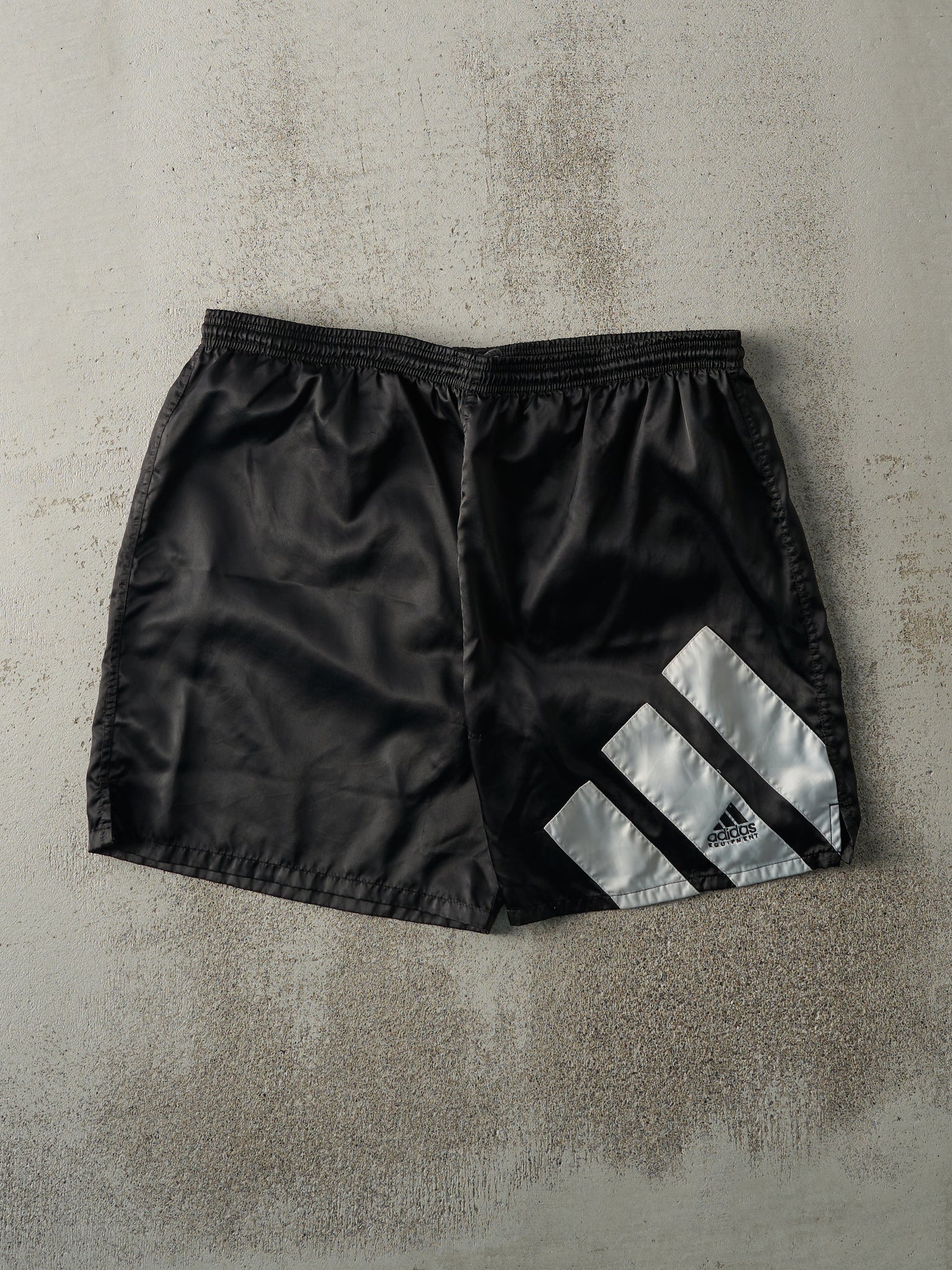 Vintage 90s Black Adidas Track Shorts (35x6)