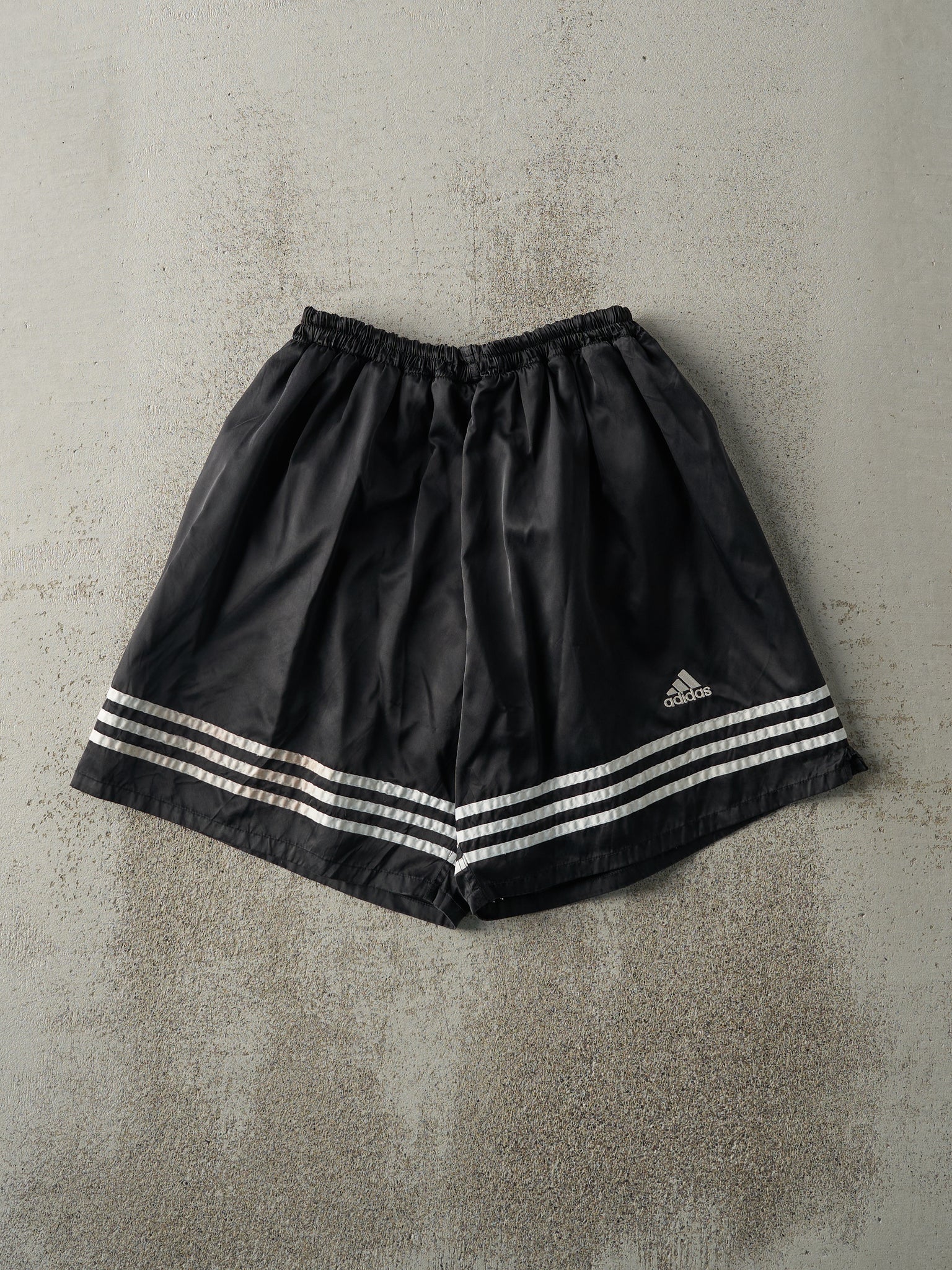 Vintage 90s Black Adidas Track Shorts (22x6.5)