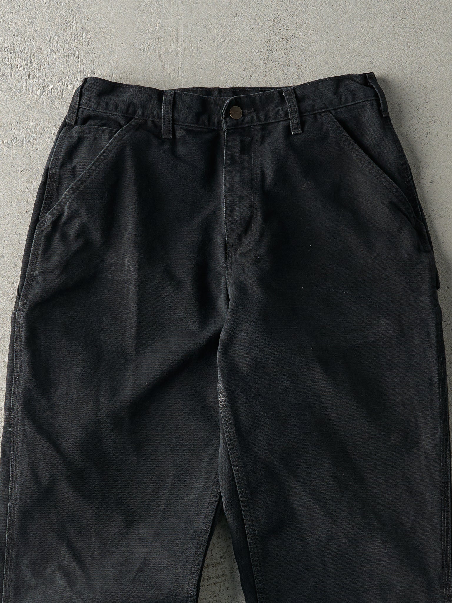 Vintage Y2K Black Dungaree Fit Carhartt Carpenter Pants (29x31)