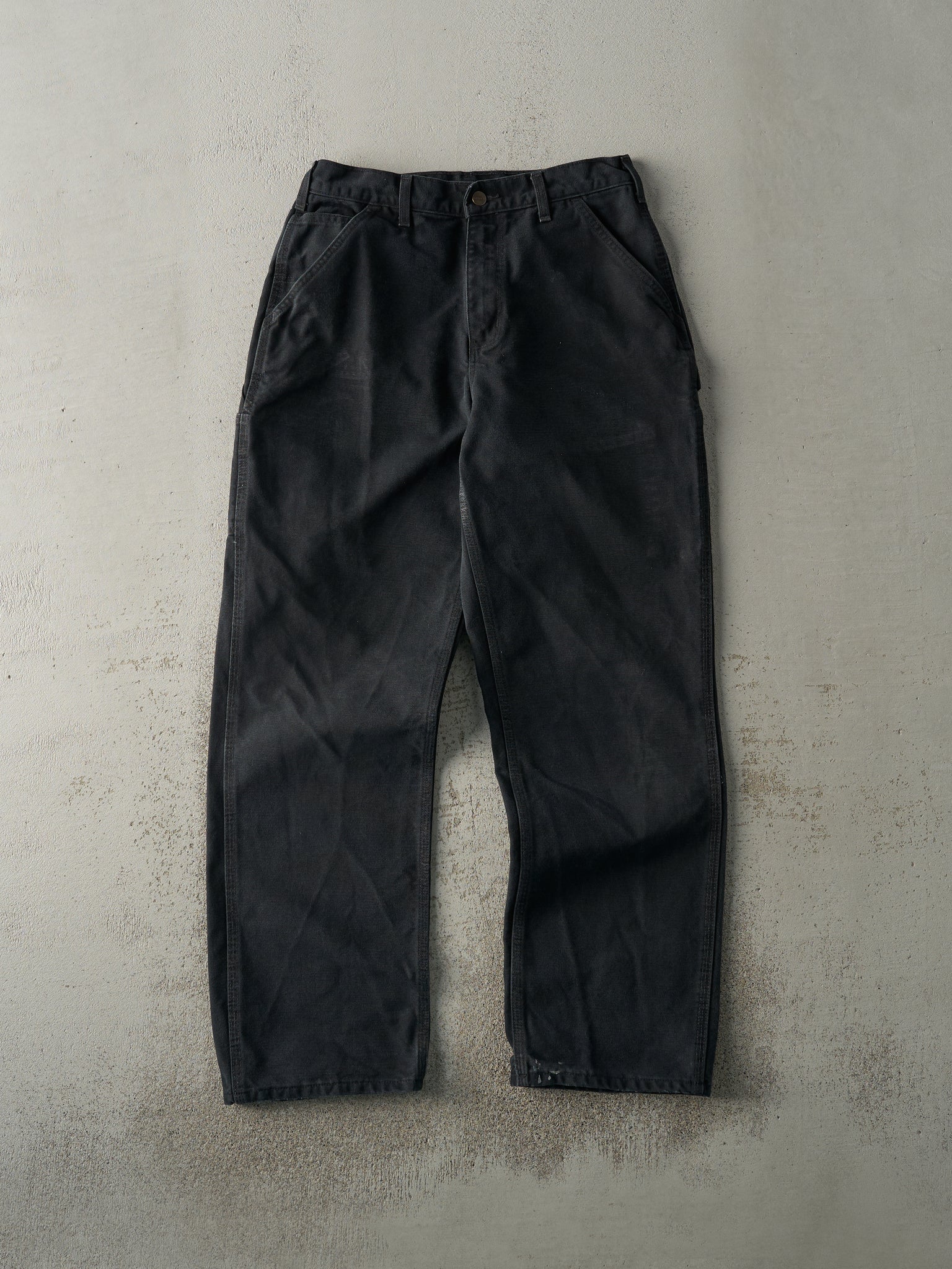 Vintage Y2K Black Dungaree Fit Carhartt Carpenter Pants (29x31)