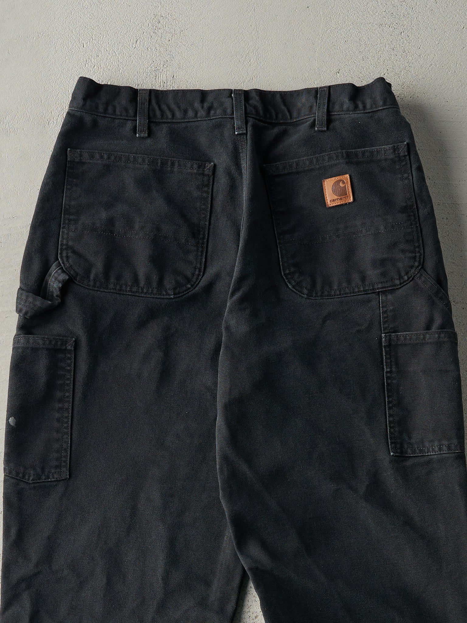 Vintage Y2K Black Dungaree Fit Carhartt Carpenter Pants (29x31)