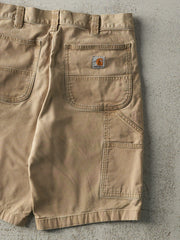 Vintage Y2K Beige Carhartt Relaxed Fit Carpenter Shorts (32x11)