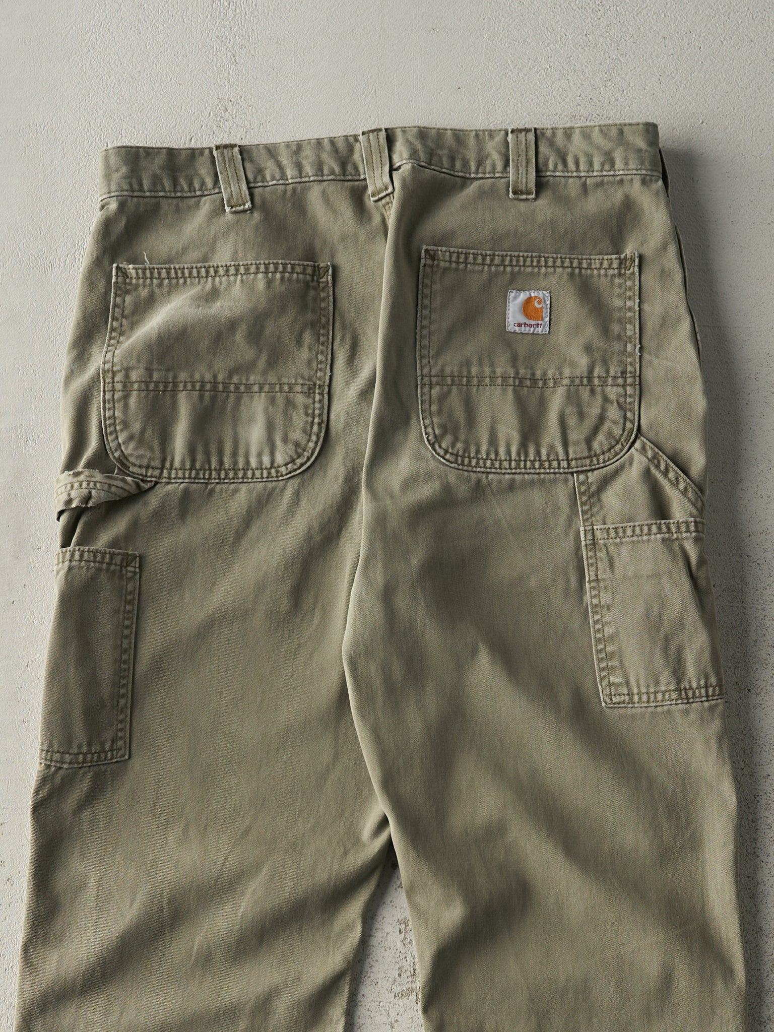 Vintage 90s Green Carhartt Relaxed Fit Carpenter Pants (33x32)