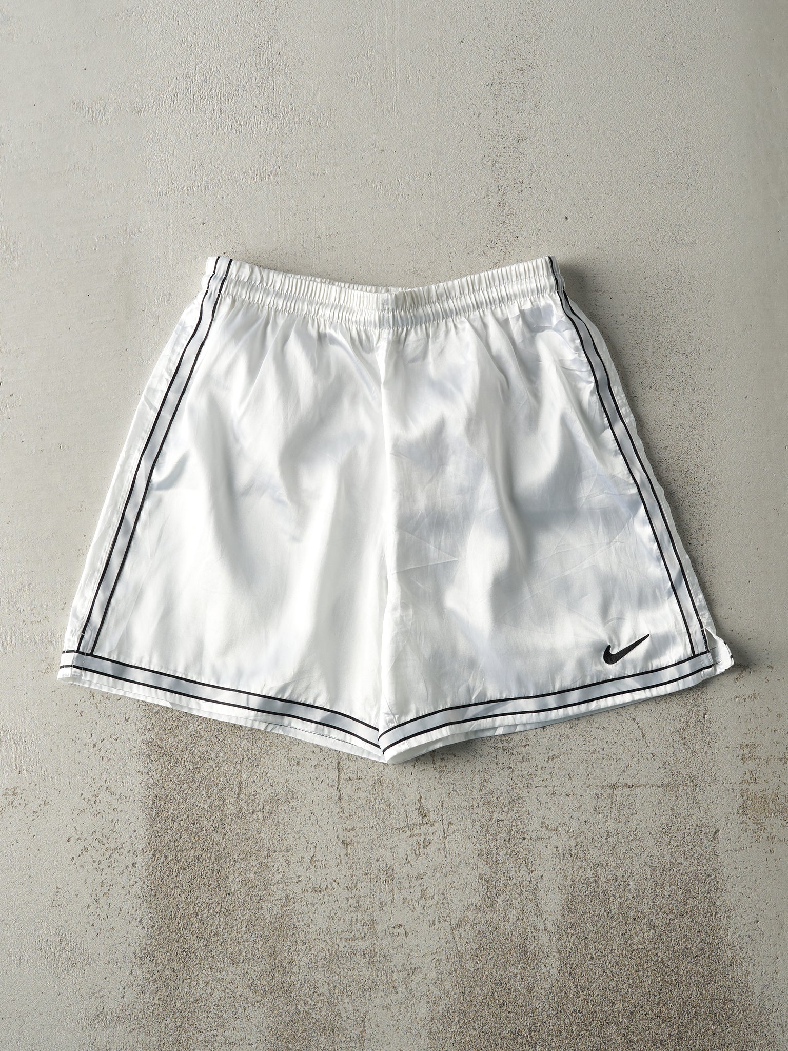 Vintage 90s White Nike Track Shorts (29x6)