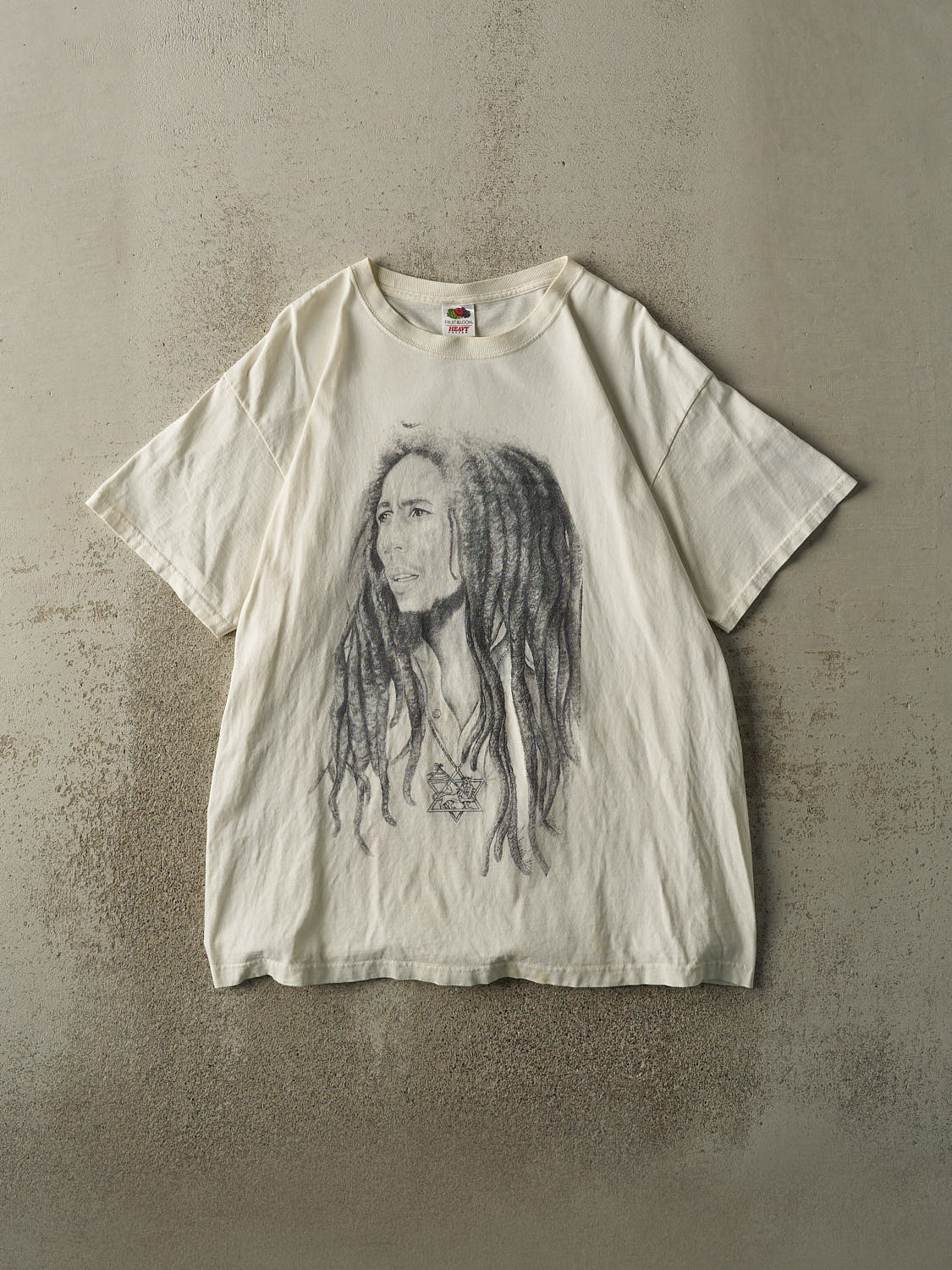 Vintage Y2K White Bob Marley Tee (L/XL)