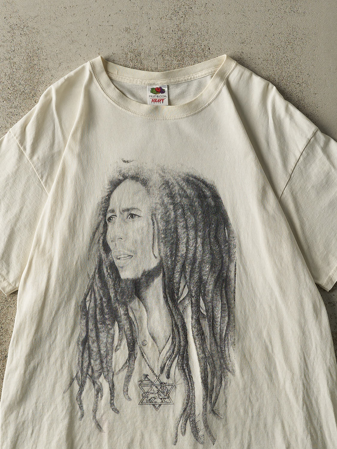Vintage Y2K White Bob Marley Tee (L/XL)