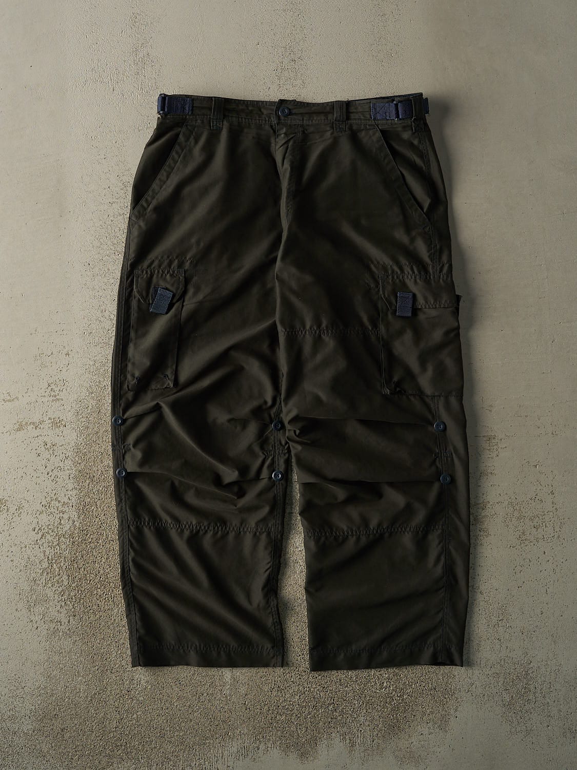 Vintage Y2K Green Lightweight Cargo Pants (36.5x26.5)
