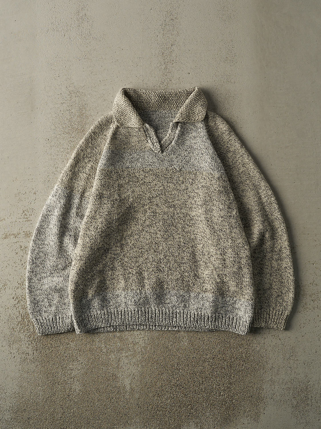 Vintage 90s Grey Collared Pullover Knit (M/L)
