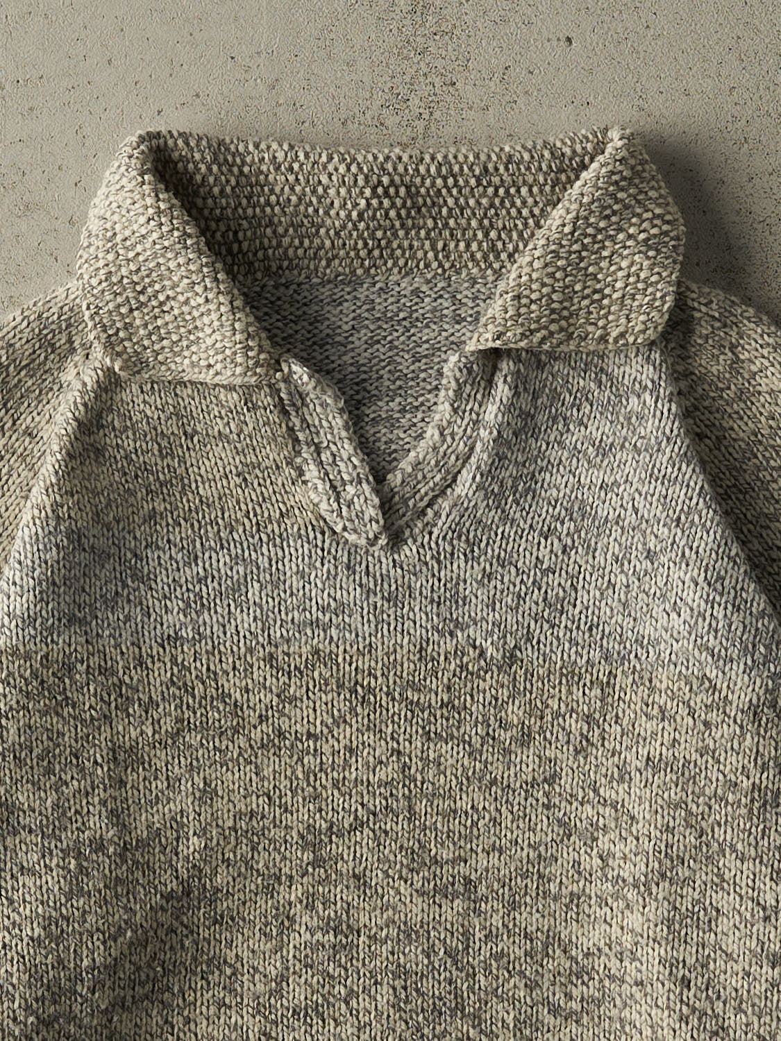 Vintage 90s Grey Collared Pullover Knit (M/L)