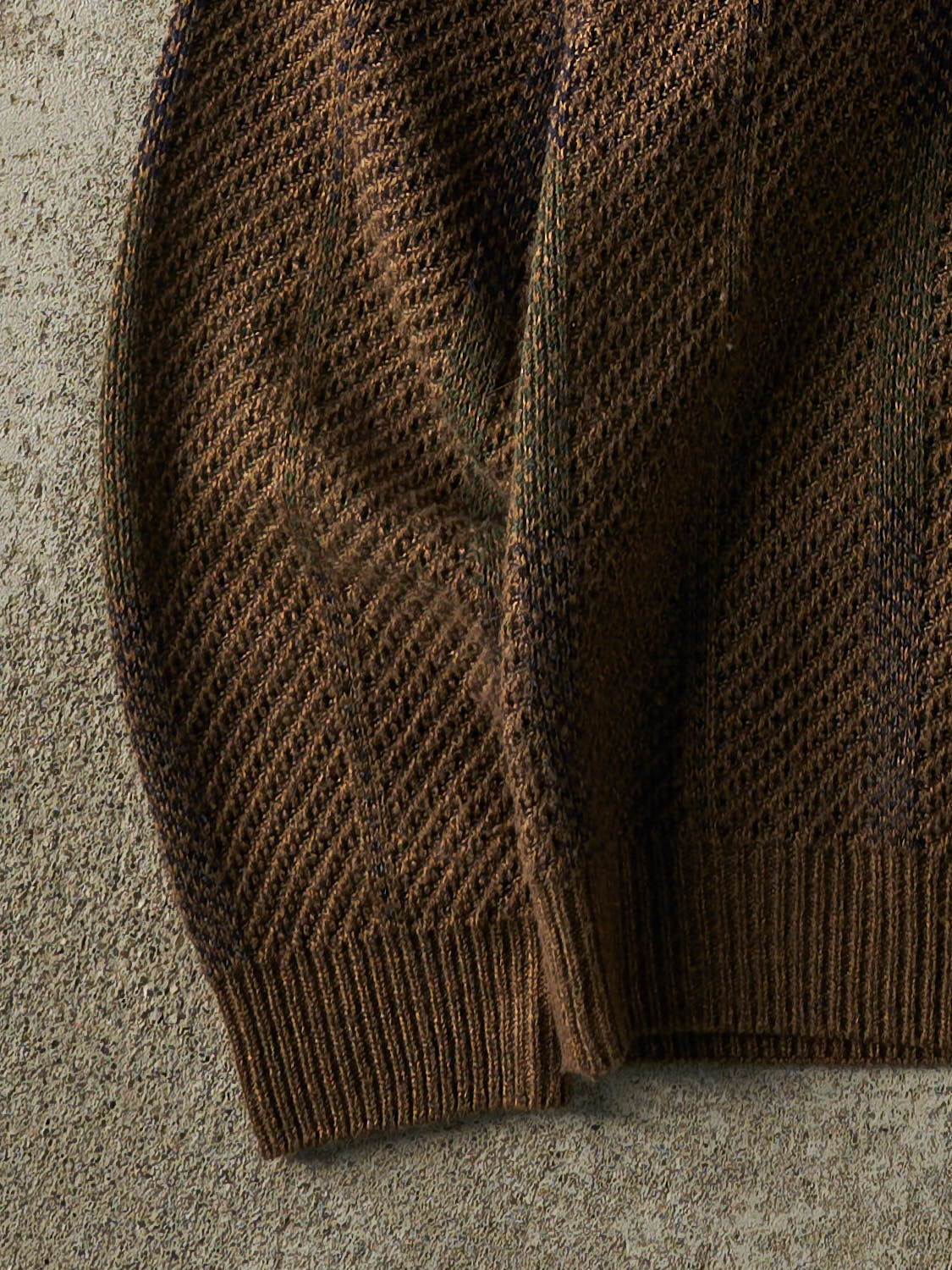 Vintage Y2K Brown Textured Knit (L)