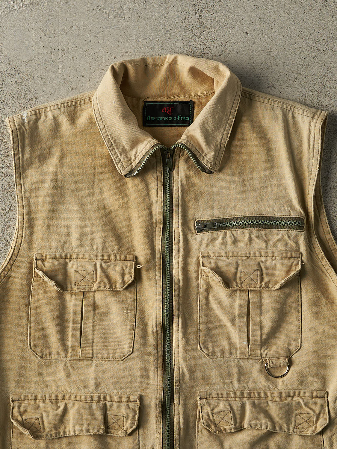 Vintage 90s Beige Fishermans Vest (M/L)