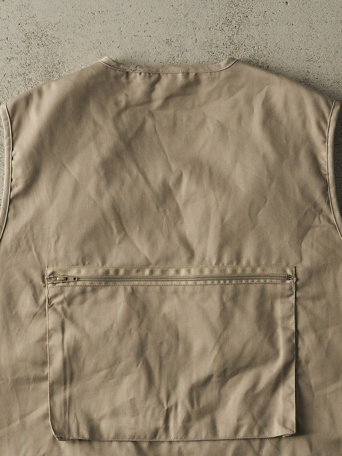 Vintage 90s Beige Fisherman Utility Vest (L/XL)